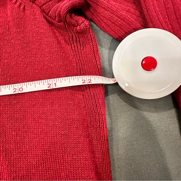 Crown & Ivy Curvy Women's Sweater Red Cowl Neck Size 2X - Picture 7 of 8